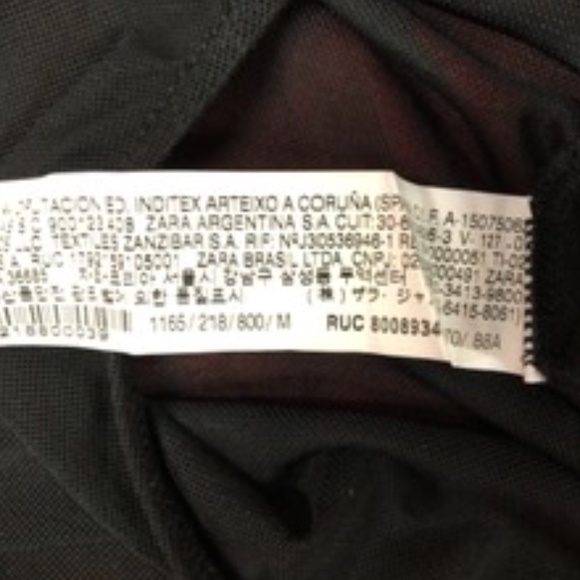 ZARA Semi Sheer Bodysuit w Fathers, M, NWT - Picture 4 of 6